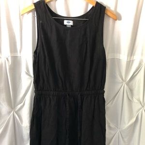 3 for $10 Bundle- Black Linen Drawstring Dress